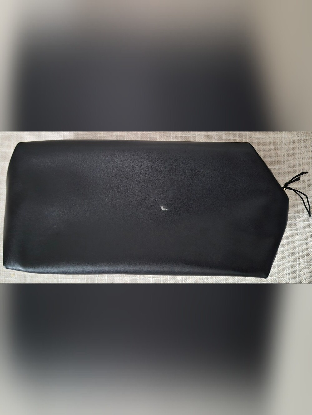 Yves Saint Laurent Beaute YSL Black Cosmetic Bag Makeup Pouch Gold Hardware - Picture 8 of 8